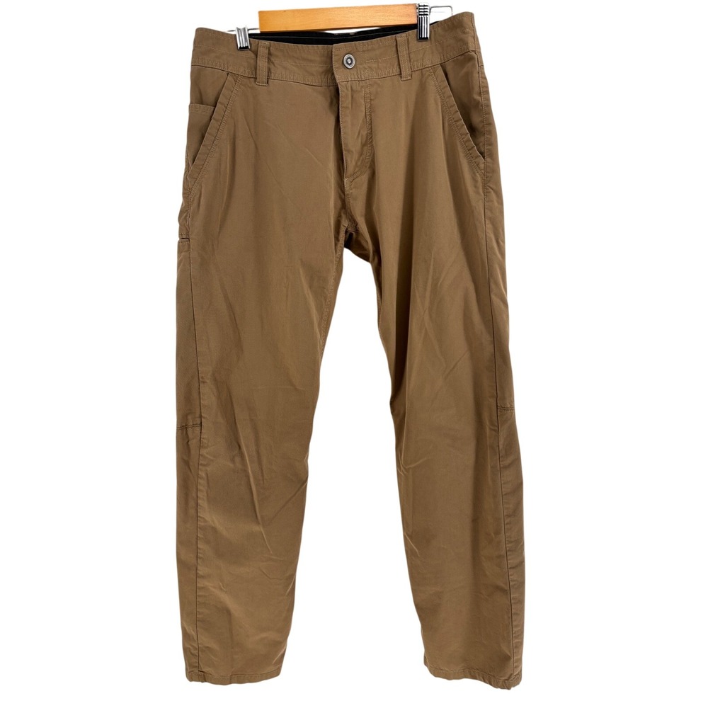 Kuhl Slax Mens 32x32 Brown Enduro Fabric Klassic Fit Technical Chino Pants 965